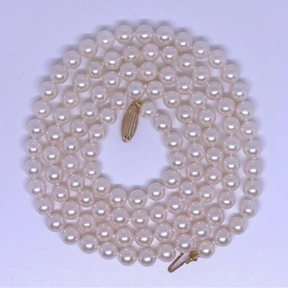 30” MIKIMOTO BLUE LAGOON PEARL NECKLACE 30” OMG WOWOWOWOWOWOW!!!!!!!!!! - Picture 12 of 12